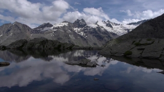 Free Aerial Stock Footage, Glacier, Mountain, Snow, Alp, Range