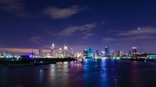 Free Best Bgm Without Copyright, Waterfront, City, Night, Skyline, Architecture