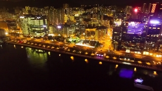 Free Computer Stock Footage, Business District, Night, City, Cityscape, Skyline