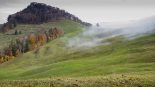 Free Rain Stock Video, Highland, Landscape, Grass, Rural, Sky