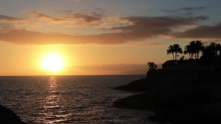 Free Silhouette Stock Footage, Sun, Ocean, Sunset, Sea, Beach