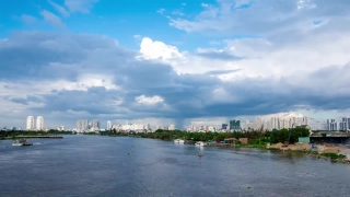 Free Stock Video, Shoreline, Sky, Water, Landscape, Lake