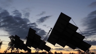 Free Video Background Footage, Solar Dish, Reflector, Device, Sky, Architecture