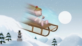 Free Video Website Background, Winter, Snow, Holiday, Person, Happy