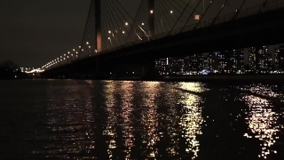 Free Youtube Stock Video, Suspension Bridge, Bridge, Structure, City, River