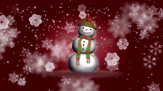 No Copyright Stock Footage Hd, Snowman, Figure, Snow, Winter, Holiday