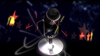 Free Background Animation Video, Microphone, Lamp, Spotlight, Glass, 3d